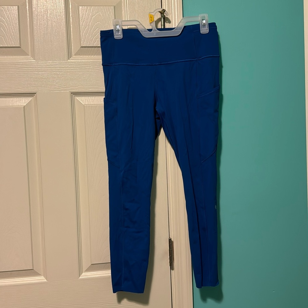 Blue lululemon swift speed high-rise tight leggings. Size 10